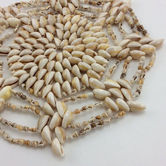 Vintage Cowrie and Seashell Shell Trivet Coaster Hot Pad Wall Art 10” Boho Decor - Picture 4 of 15